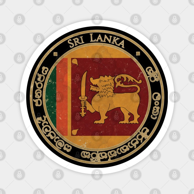 Vintage Democratic Socialist Republic of Sri Lanka Asia Asian Flag Magnet by DragonXX